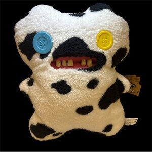 Fuggler Bigg Fugg Cow Spoted Monnster Zuru 18 Inch Plush XL GAPTOOTH MCGOO NEW